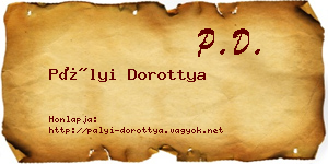 Pályi Dorottya névjegykártya