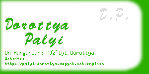 dorottya palyi business card